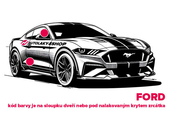 Kde najít kódy barev Ford