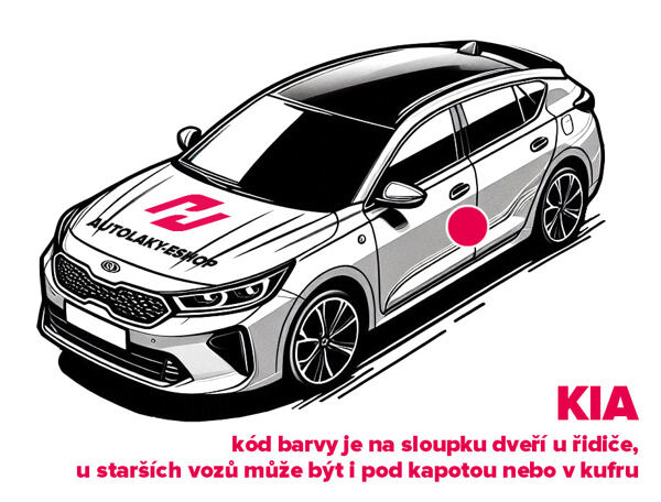 Kde najít kódy barev Kia