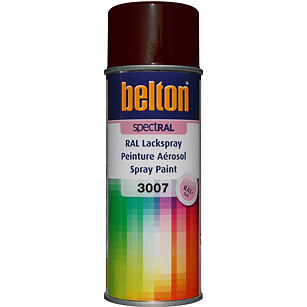 Belton Barva ve spreji RAL 3007 400ml ČERVENOČERNÁ