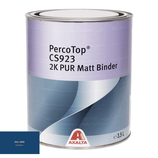 Matná polyuretanová 2K barva Axalta PercoTop MATT RAL 5009