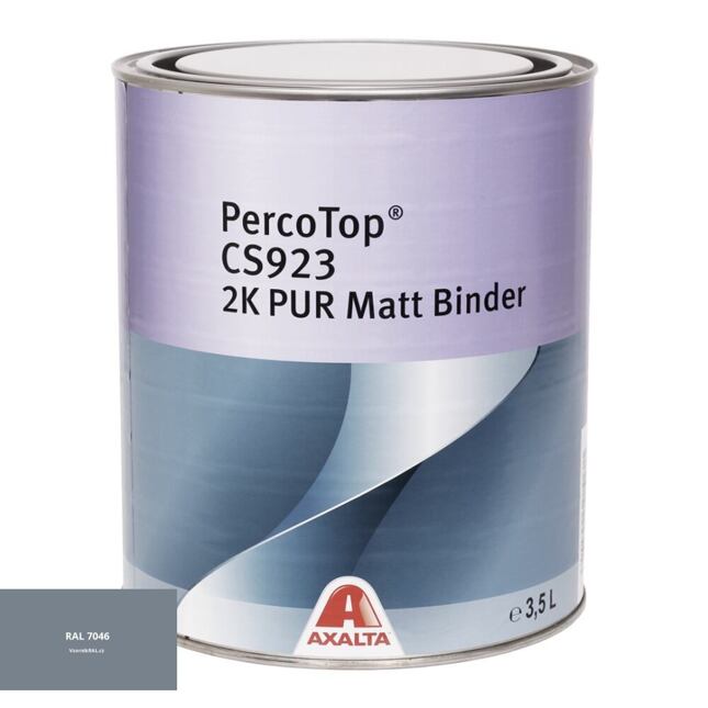 Matná polyuretanová 2K barva Axalta PercoTop MATT RAL 7046