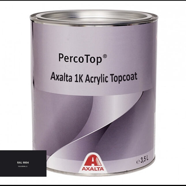 Akrylátová 1K barva Axalta RAL 9004 5°lesku