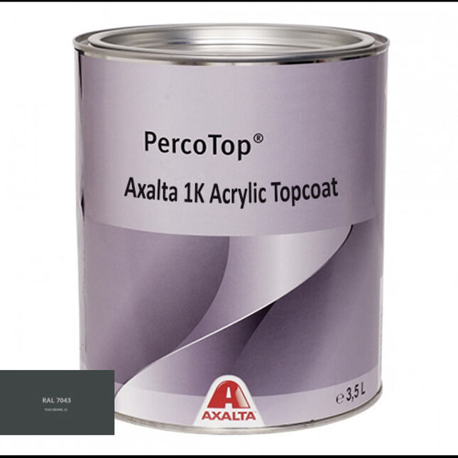 Akrylátová 1K barva Axalta RAL 7043 5°lesku